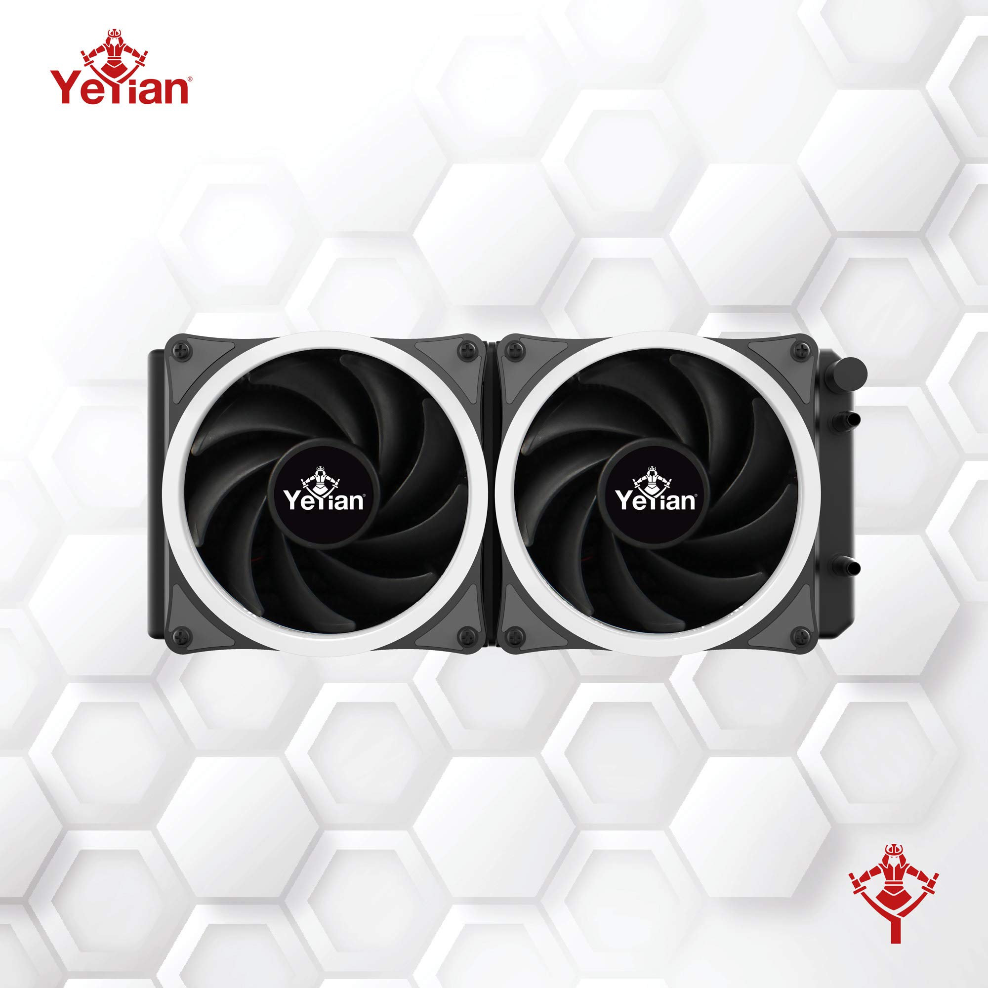 Yeyian Sistema de refrigeracion liquida Gaming Serie 2400, para Ordenador de sobremesa, 240mm, 2 Ventiladores RGB (wc2400)