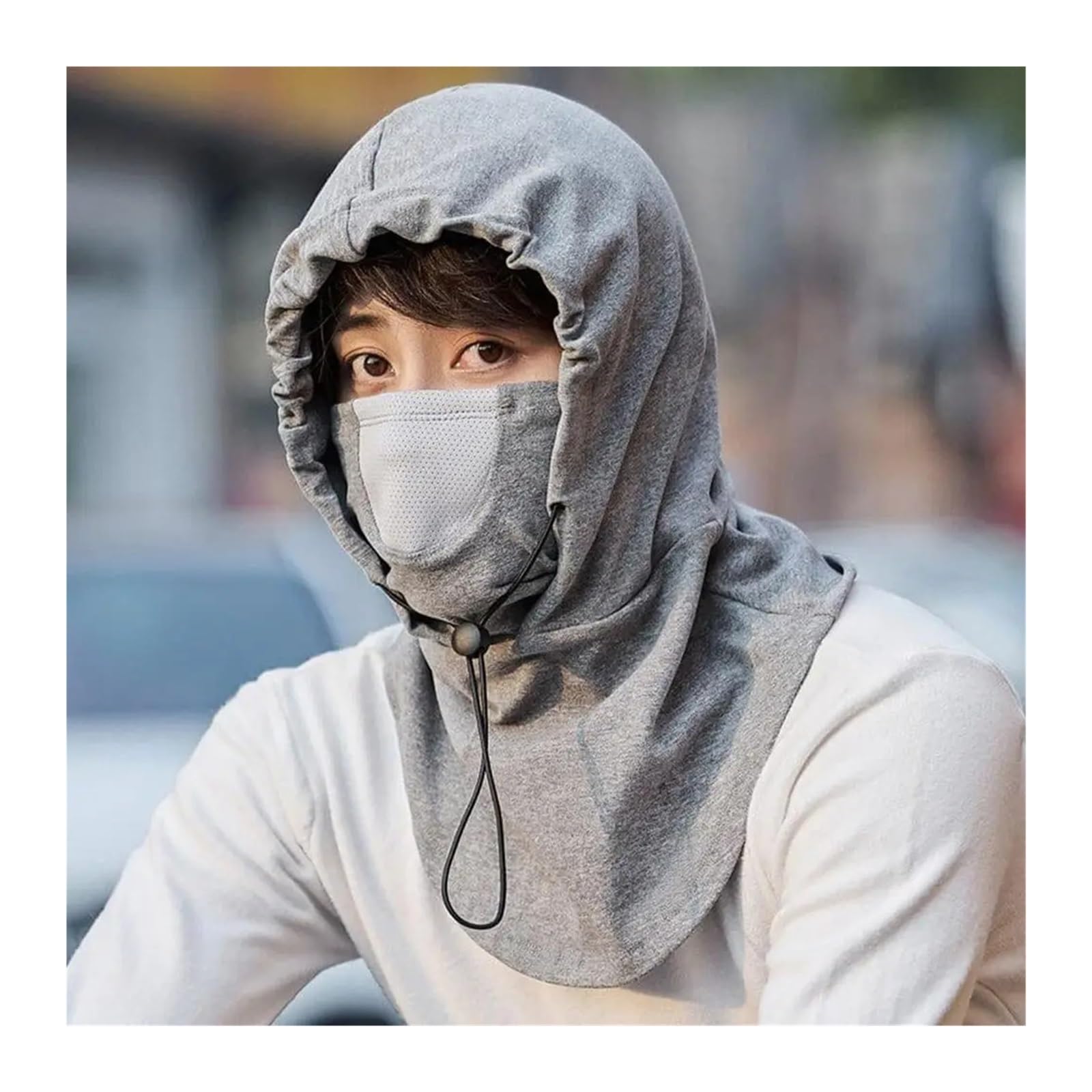 Scaldacollo Copertura per Il Viso da Ciclismo Antivento con Cappello per Maschera con Cappuccio per Bici Invernale con Scaldacollo Comoda Copertura per Sciarpa sottocasco