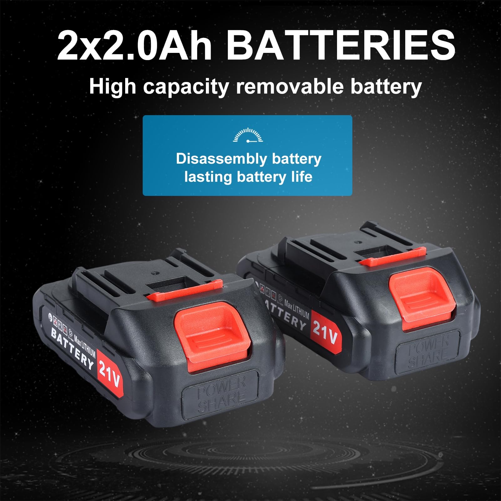 Forbici da potatura elettriche da 21 V, forbici professionali a batteria con lama affilata, forbici per ramoscelli elettrici, cesoie per rami con 2 batterie ricaricabili EU