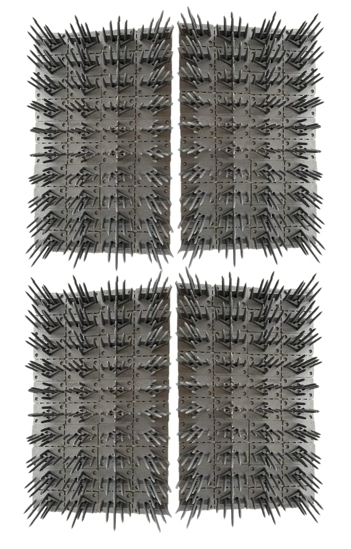 K T I® 40 Feet Poly carbonate Bird Spikes Cover 40 Feet with Double Side Tape - Grey Pack of 40 Feet - 160 Pieces-image-38