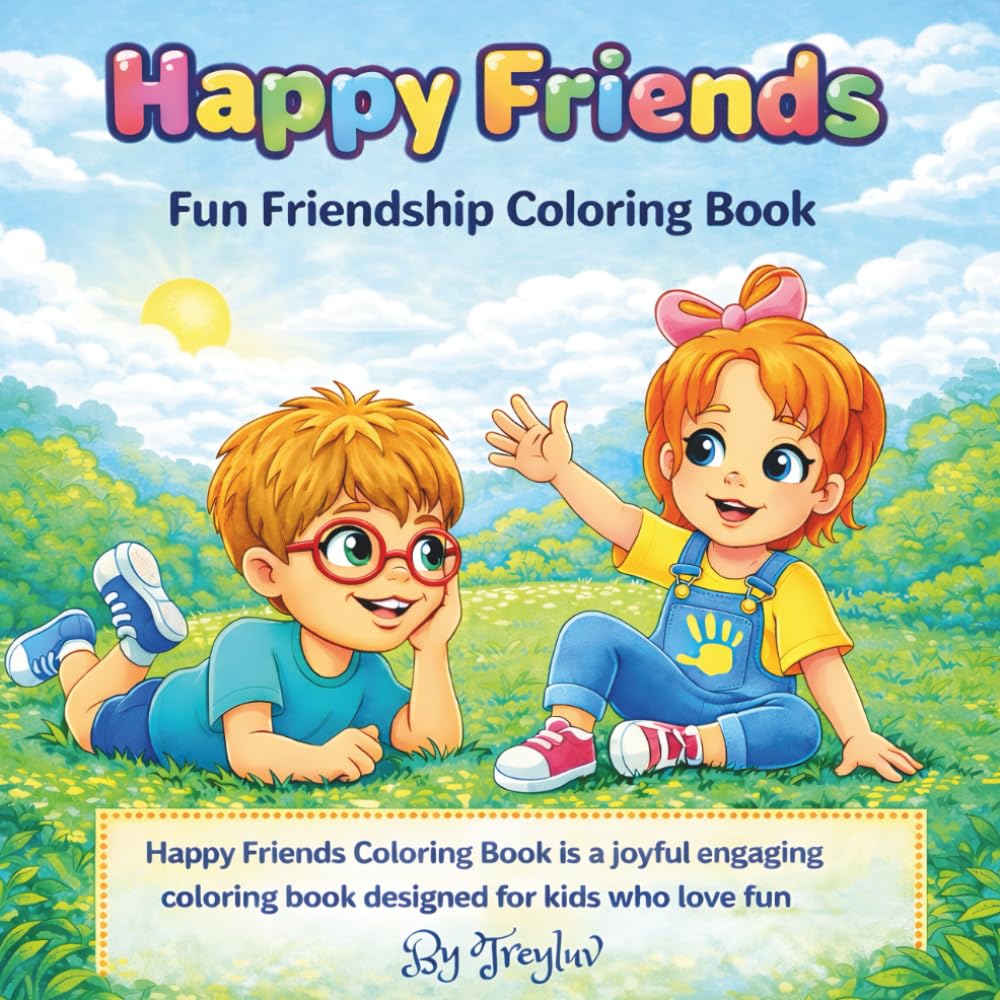 Happy Friends: Fun Friendship Coloring Book