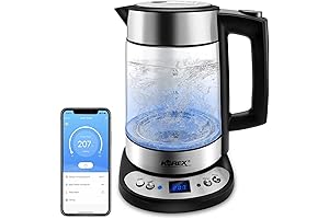 Smart Electric Glass Water Kettle with 1.7L Capacity