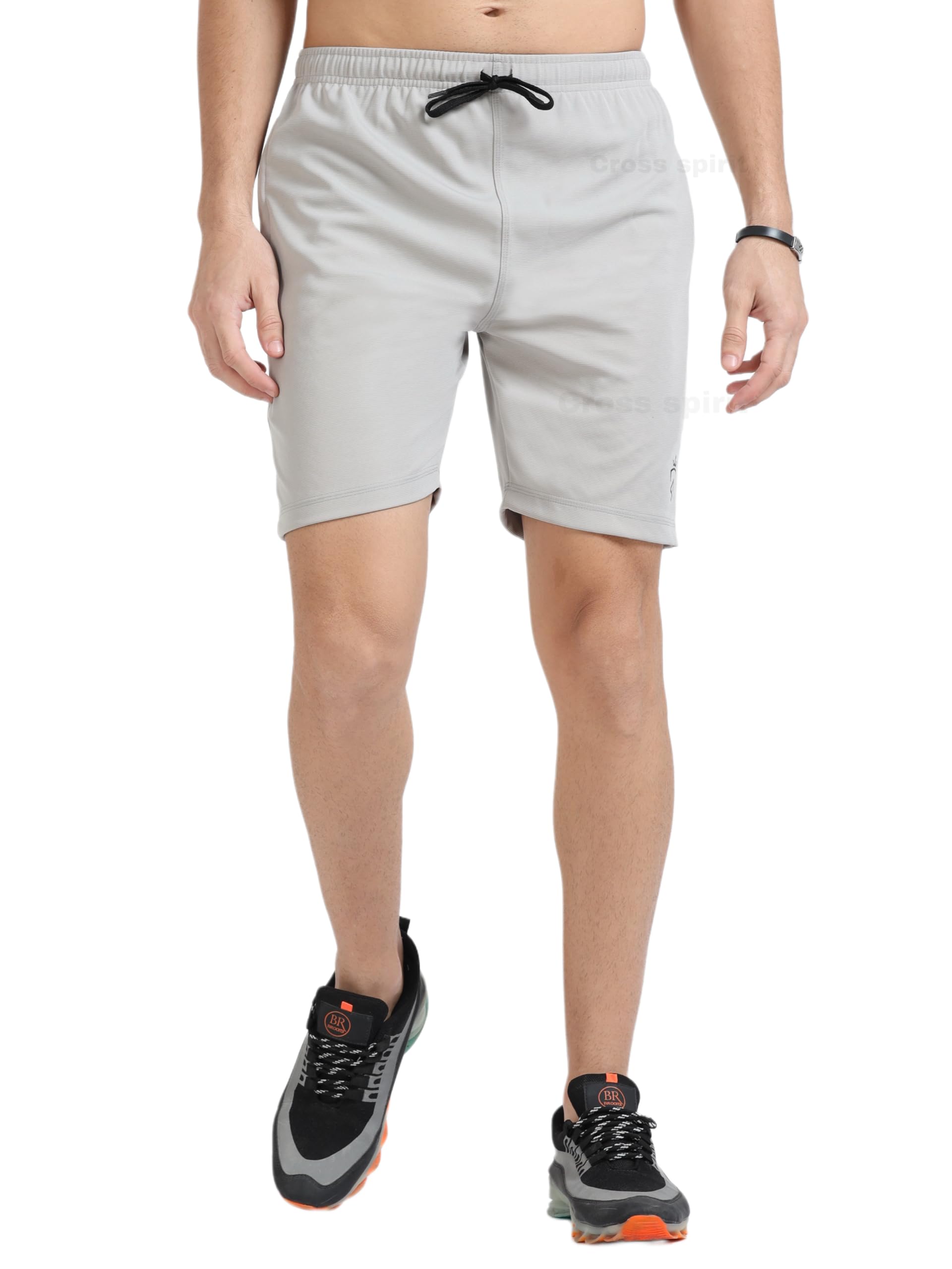 CROSS SPIRIT Men's Shorts, Cotton Blend, 2 Colours, Drawstring Waist-picture-25