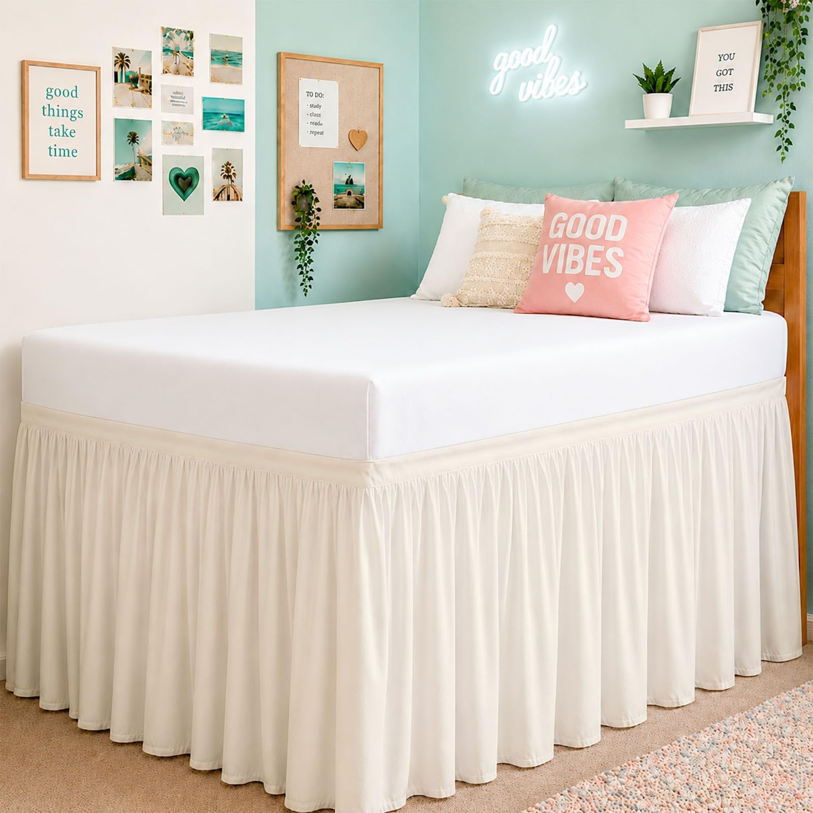 Photo 1 of Cottington Lane Ruffled Bed Skirt Twin XL