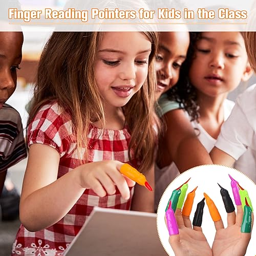 Miniatura 10 de Sosation 100 dedos de bruja de Halloween para leer niños, dedos de bruja marciana, uñas postizas de garras postizas, zombi cosplay, puntas de dedos,