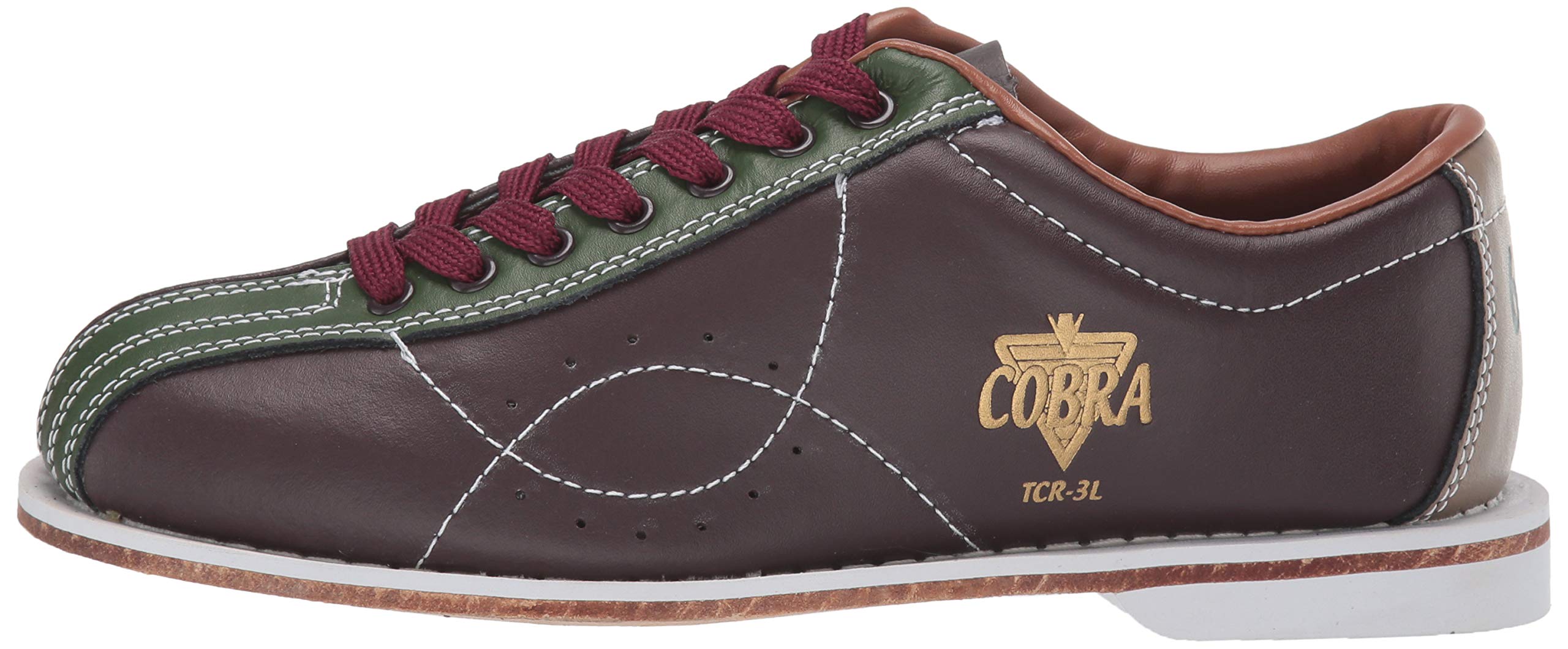 Ladies TCR3L Cobra Rental Bowling Shoes LacesBrown/Green 12