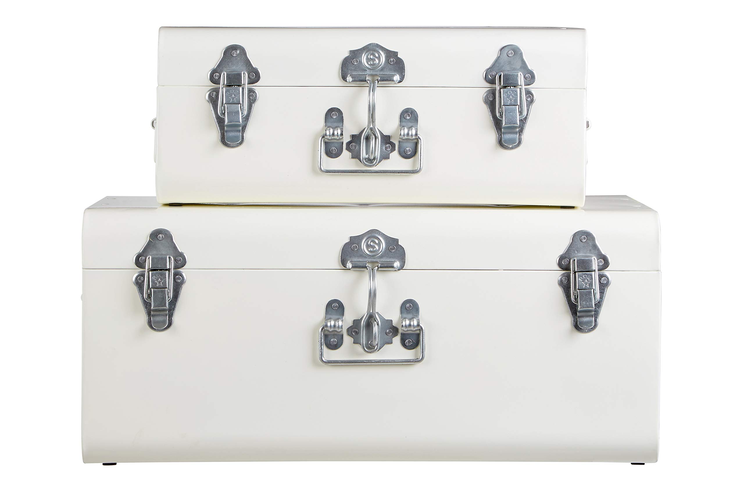Premier Ivory Housewares Storage Trunks, Set Of 2
