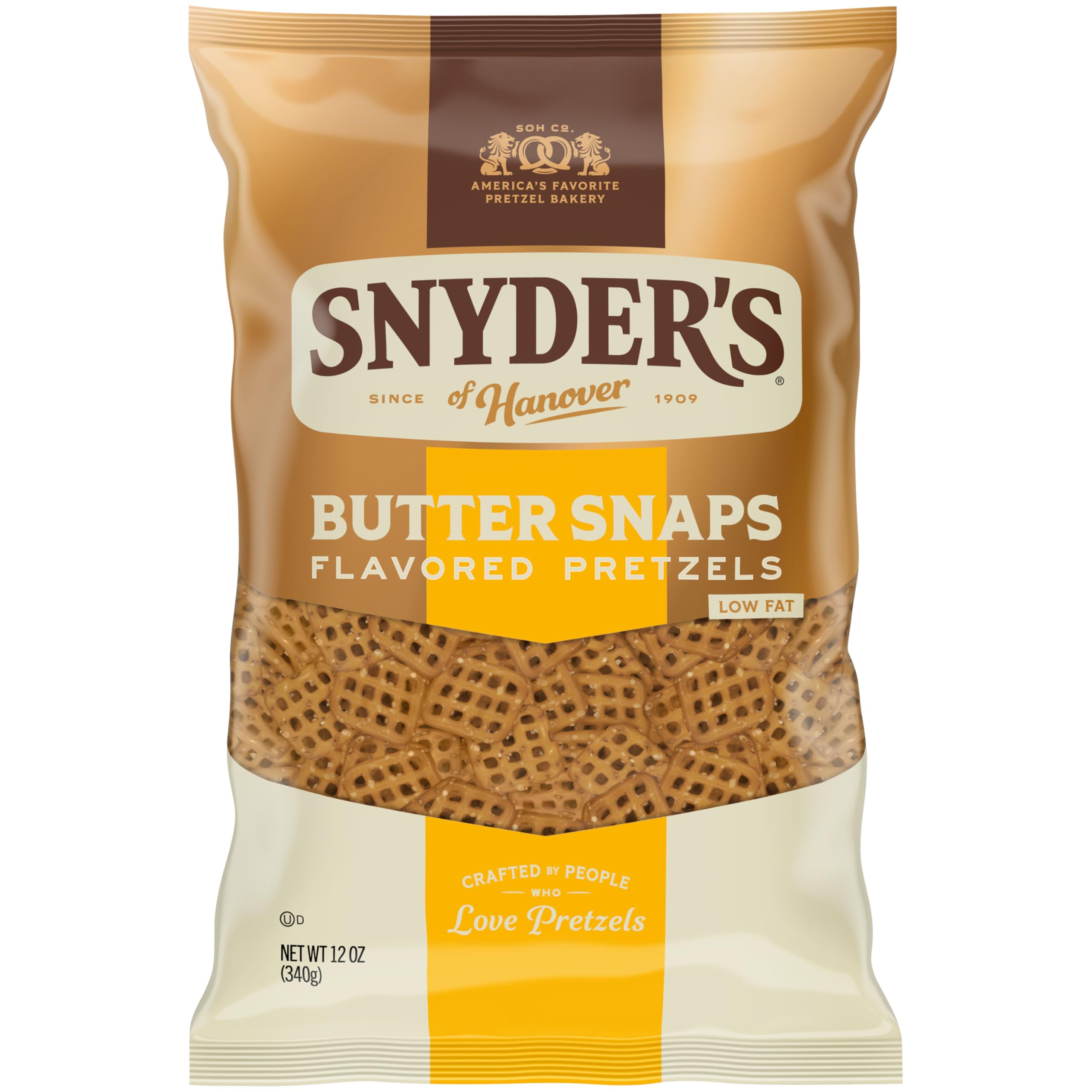 Snyder's of Hanover Butter Snaps Pretzels, 12 Oz Bag