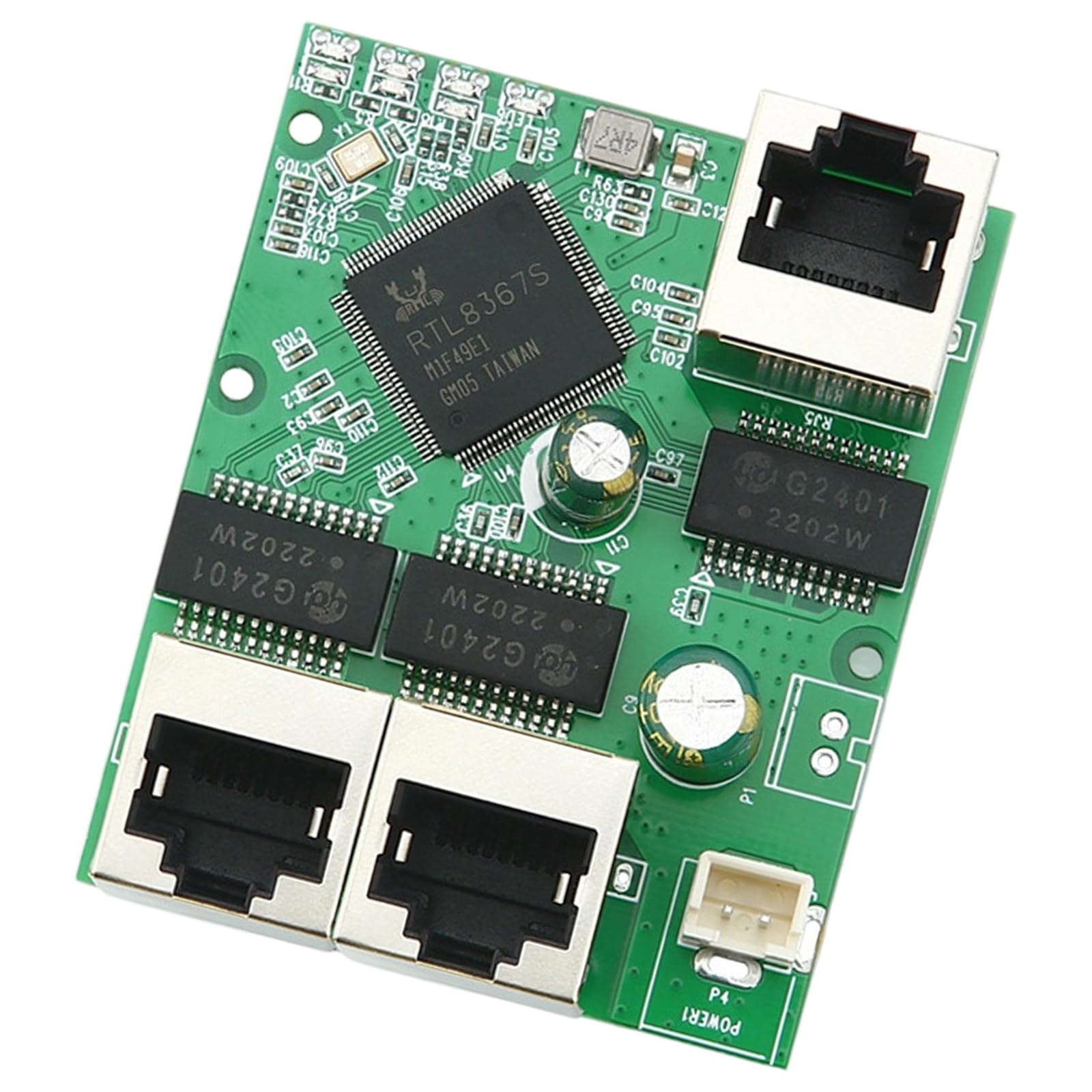 Modulo commutatore Ethernet a 3 Porte RJ45 Scheda Madre Industriale Accessori Rete Gigabit Ethernet Modifica