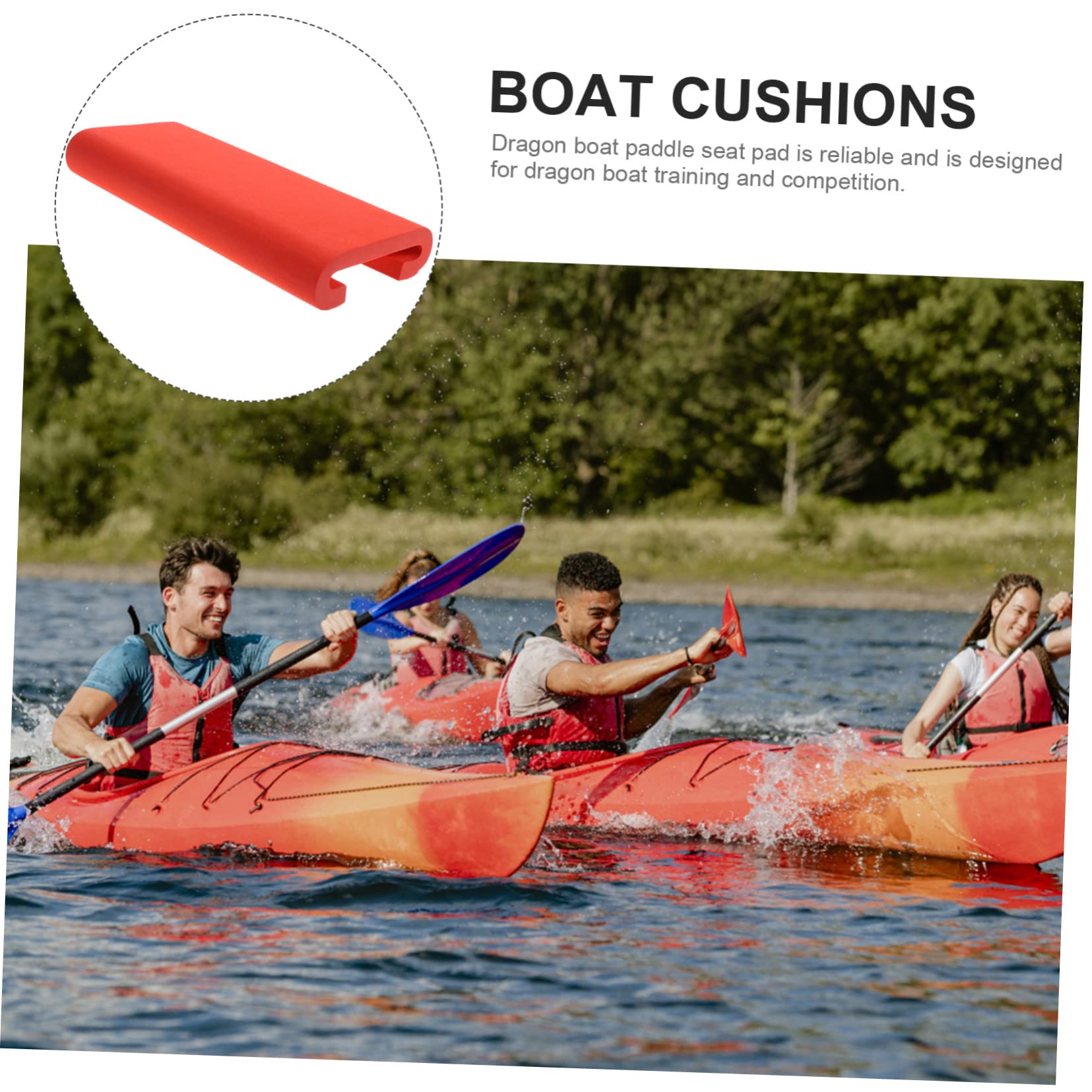 Coussin De Siège Bateau Dragon - Mousse EVA Forme U - Antidérapant Et Confortable - Pour Kayak Et Canoë