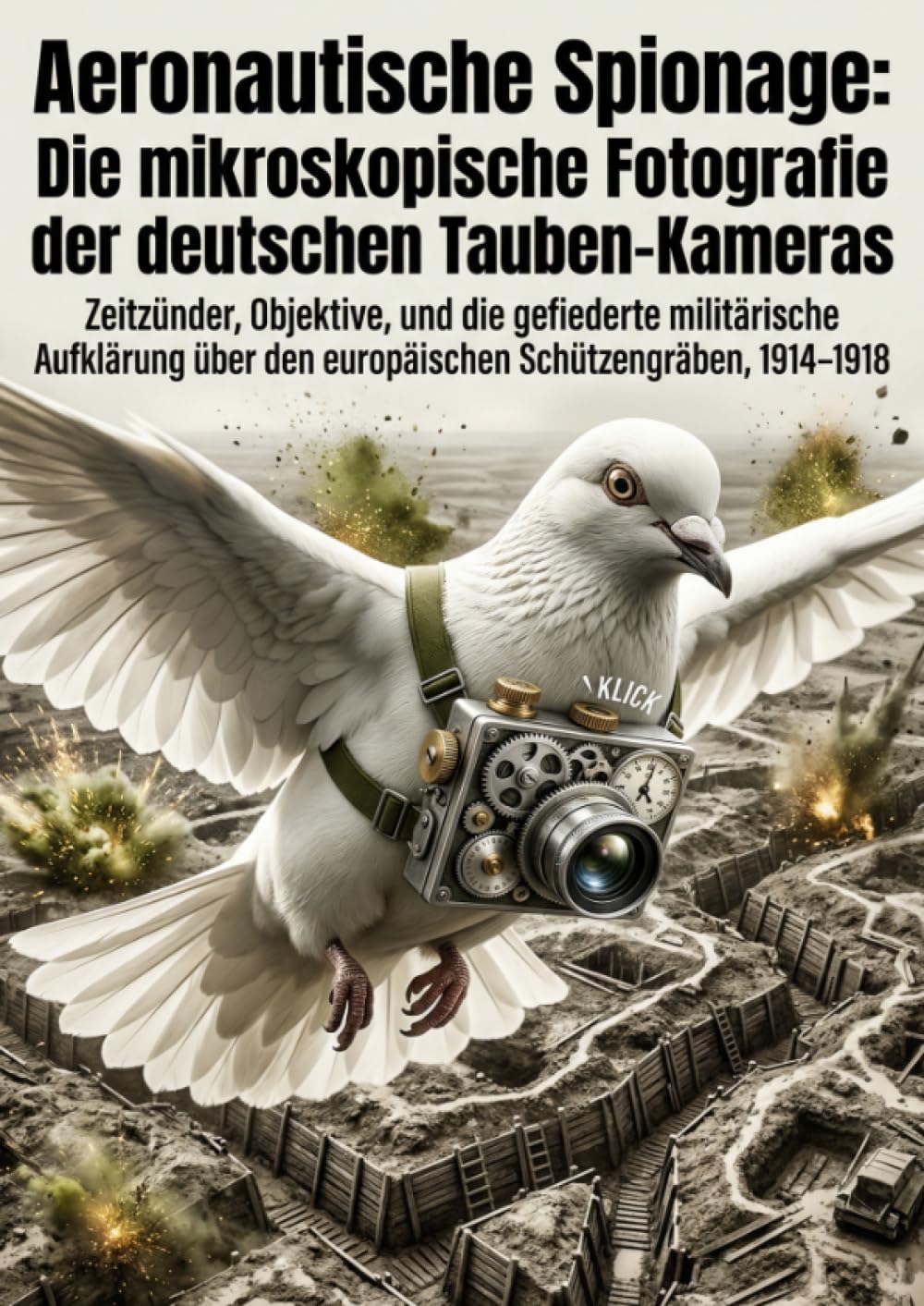 Aeronautische Spionage: Die mikroskopische Fotografie der deutschen Tauben-Kameras: Zeitzünder, Objektive, und die gefiederte militärische Aufklärung über den europäischen Schützengräben, 1914–1918