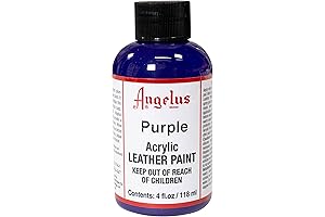 Angelus Leather Paint Duller Finish Sealer Acrylic Paint 4oz - Purple