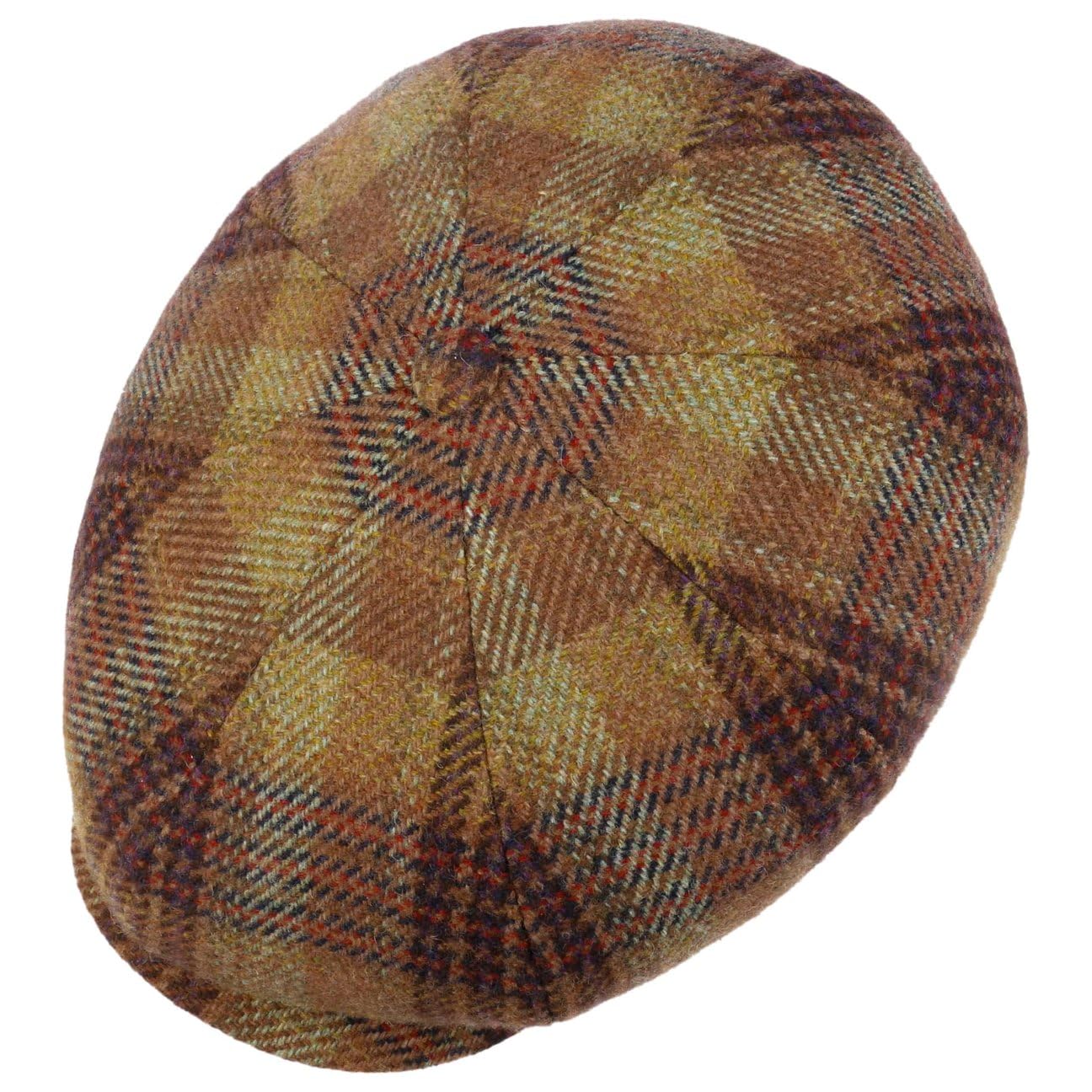 Stetson 8-panelowa wełniana czapka z daszkiem męska czapka balonowa - Made in The EU z daszkiem, na jesień, zimę, jesień, zimę, rozm. M (56-57 cm), brązowa