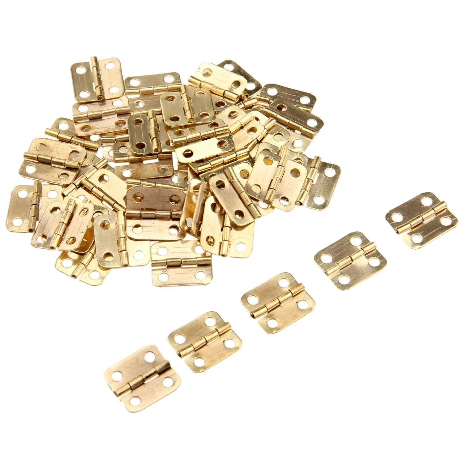 Kdhcvkz Black 100 Pcs 16X13mm Hinges Folding Hinges With Nails(Black)
