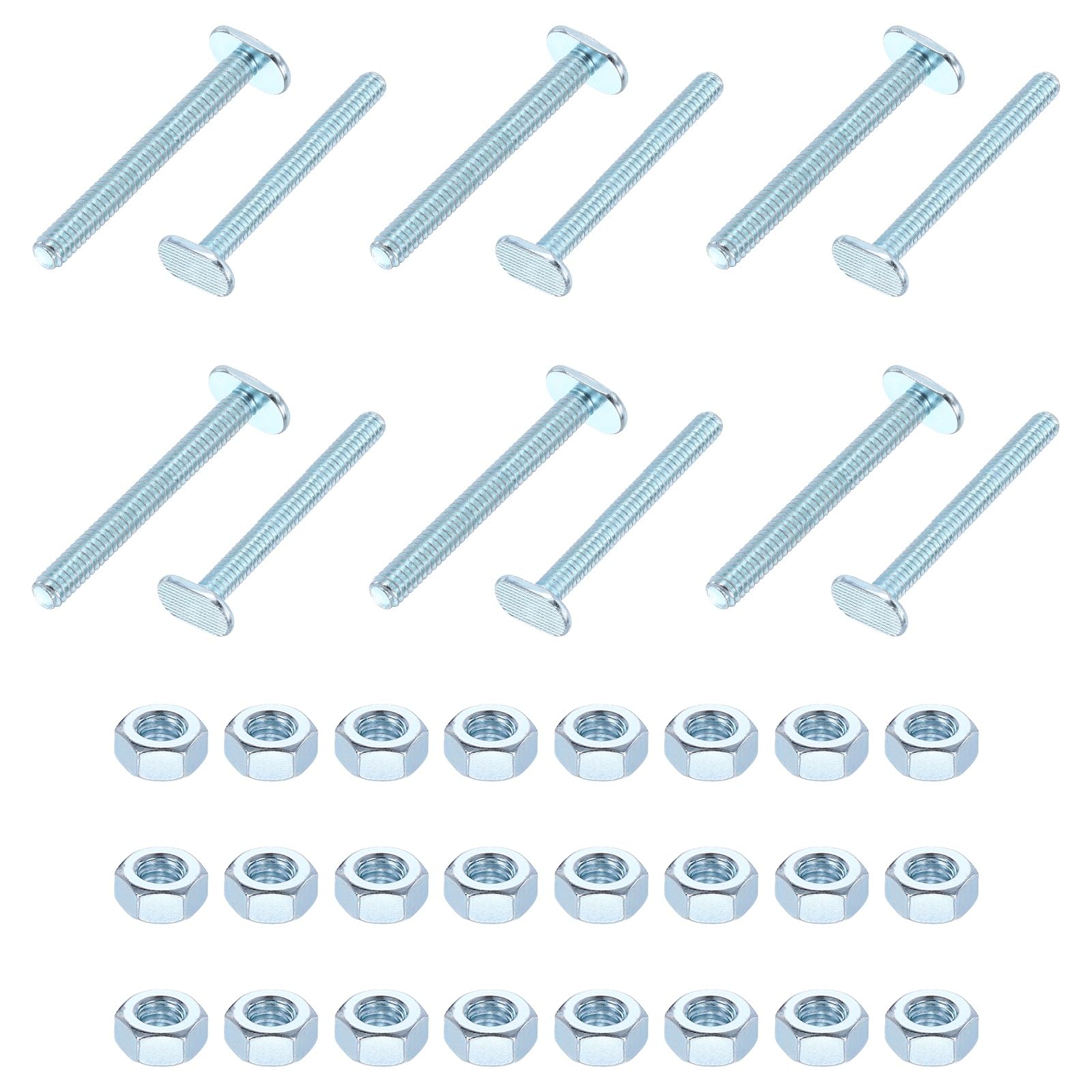 PATIKIL 1/4"-20 x 2-1/2" T Track Bolts