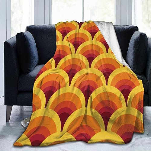 Miniatura 12 de Manta de hongos florales retro de los años 70, suave y ligera, acogedora manta de franela para sofá, viajes, habitación del hogar, dormitorio, Hongo