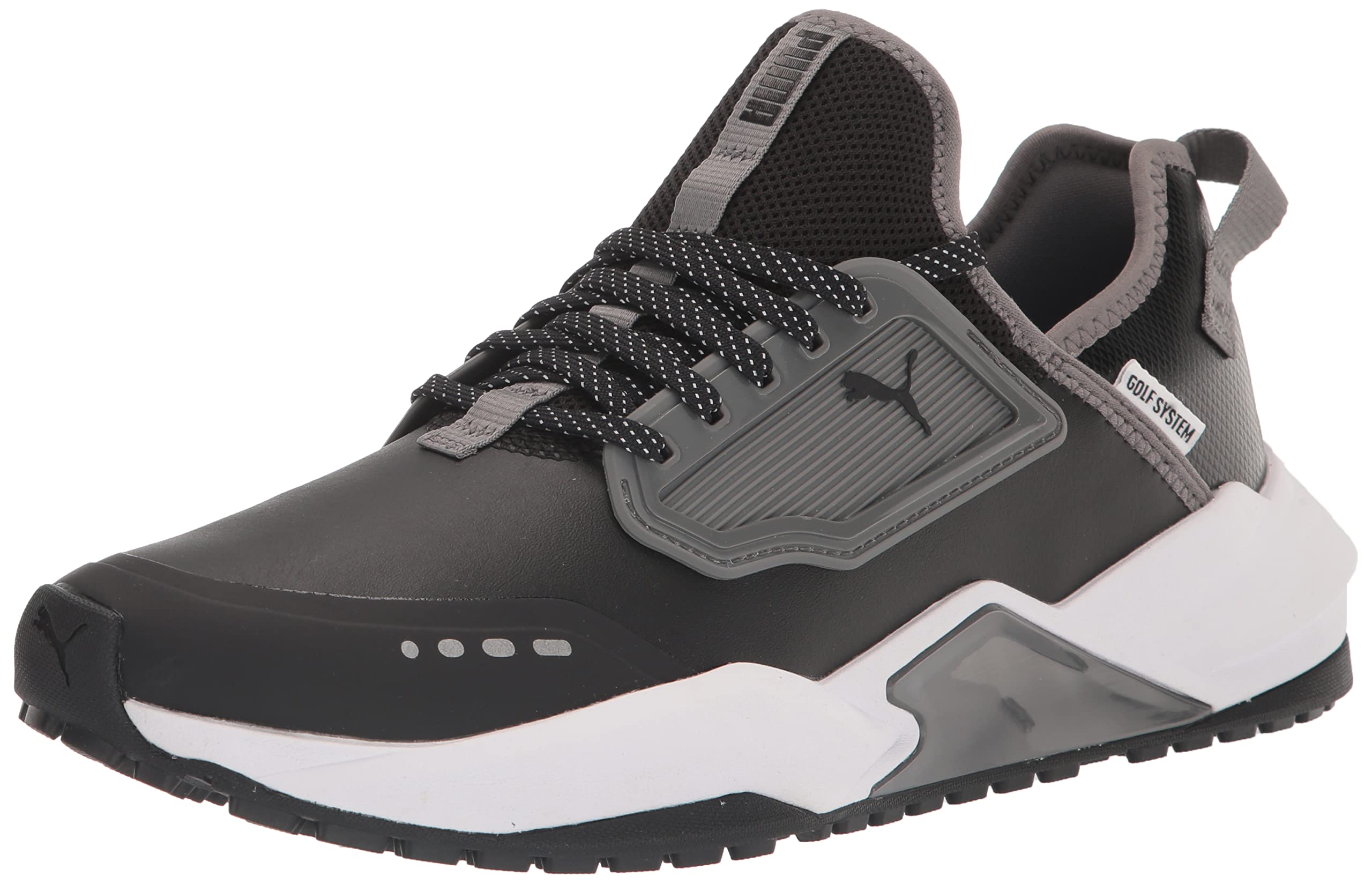Puma Golf Men's Gs.One Golf Shoe, Puma Black-Quiet Shade-Puma Black, 15M