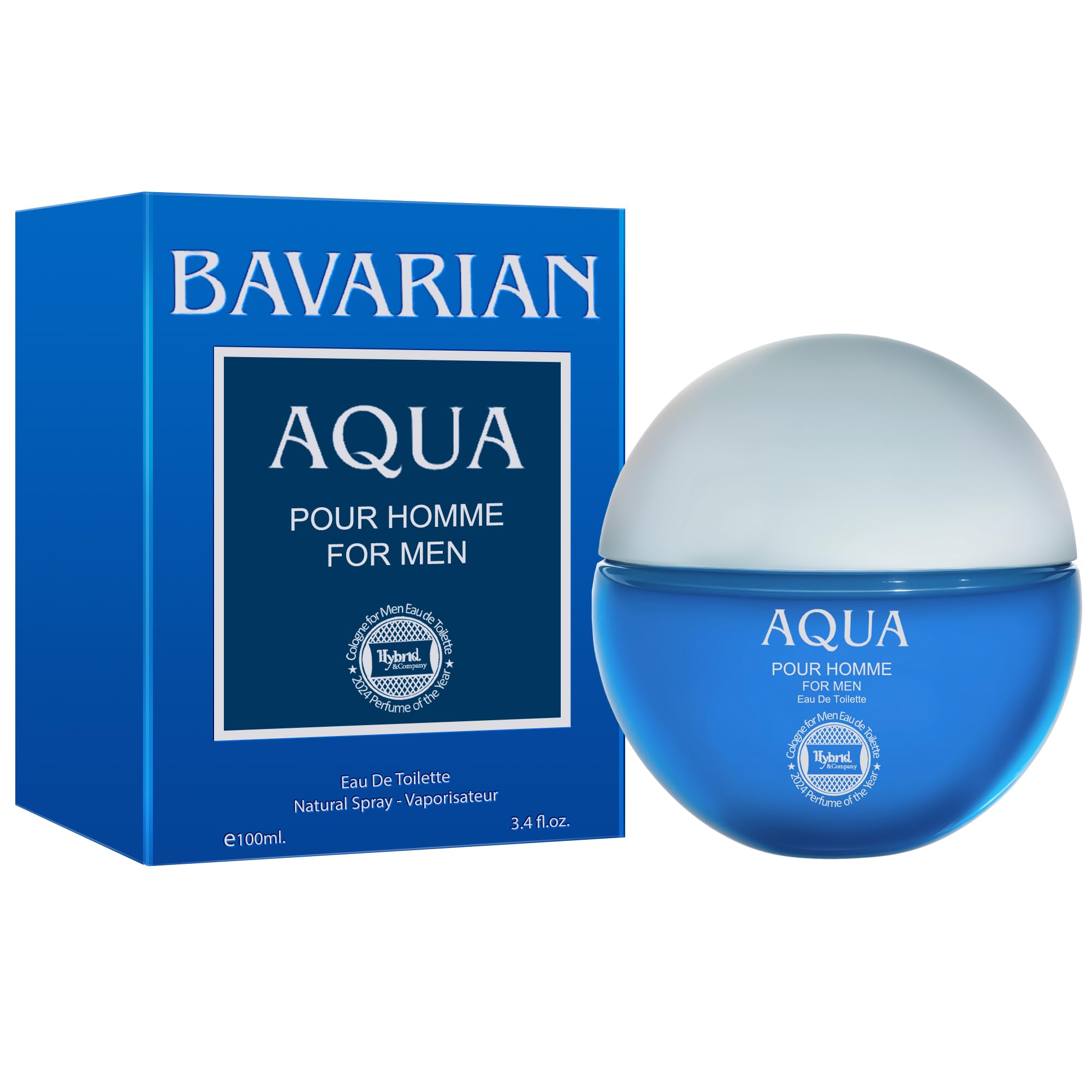 Amazon.com : Hybrid & Company Bavarian Aqua Pour Homme For Men Eau