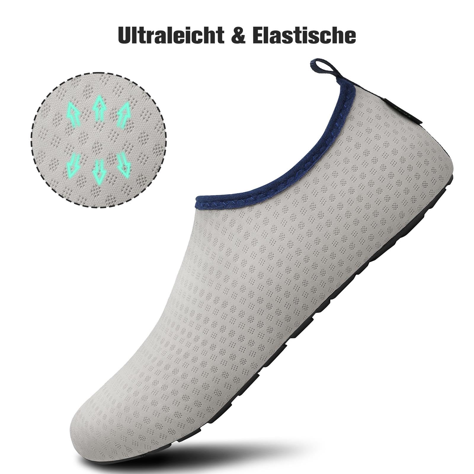 SAGUARO Scarpe da Scoglio Uomo Donna Scarpette Scoglio Leggere Scarpe Mare Asciugatura Rapida Scarpette Mare Scarpe Spiaggia Antiscivolo Scarpe per Acqua Immersione Surf, Gr.36-47 EU