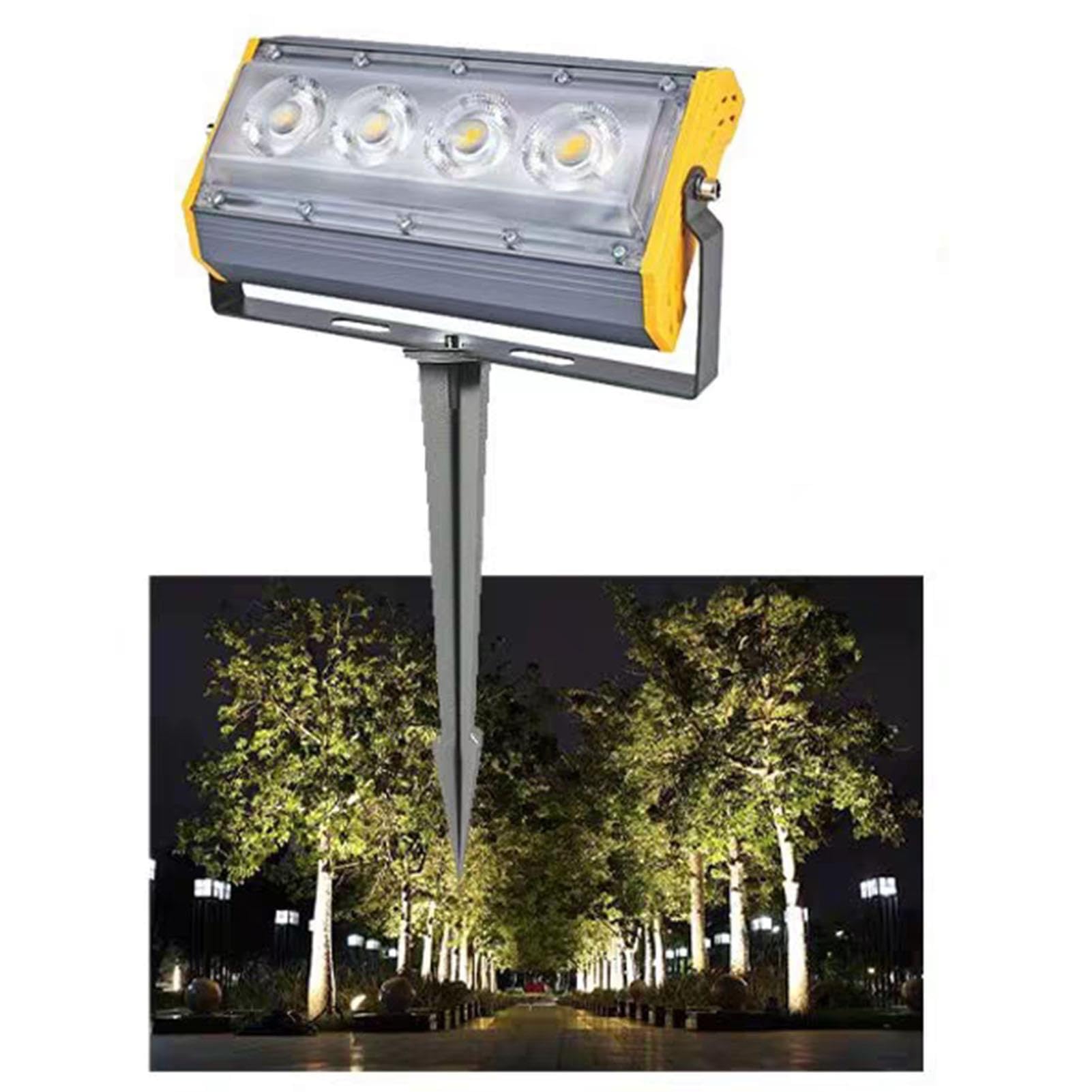 Wodoodporny zewnętrzny reflektor LED - obrotowy punkt, zewnętrzne projektory reklamowe ścienne do użytku wewnętrznego 220V, oświetlenie drzewa podłogowego IP66 (zielony, B-50W)