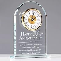 Vista 15 de YWHL Regalos de Reloj del 25º Aniversario de Boda para Pareja, Regalos de Recuerdo del 25º Aniversario para Esposo/Esposa, Decoración de Reloj