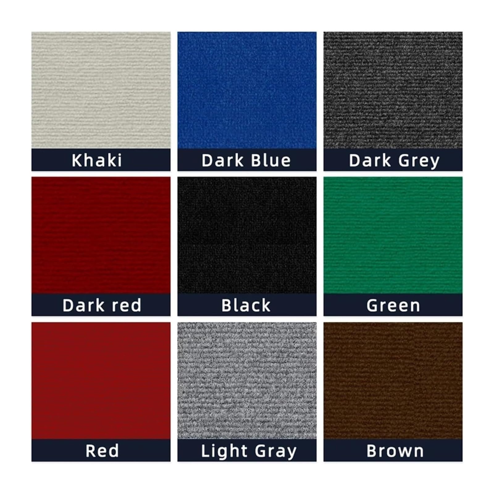 Dalles de moquette autocollantes, Dalles De Moquette Auto-adhésives for Bricolage Multicolores 30x30cm Paquet 20(Dark Grey 3030)