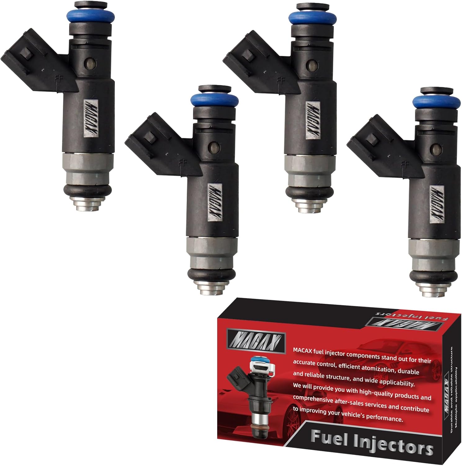 Set of 10 Fuel Injectors 0280155917 FJ322 Replacement Compatible with Ford Excursion F-250 F-350 F-450 F-550 E-350 E-450 E-550 Econoline Super Duty 6.8L V10 - Replaces CM4936 822-11150