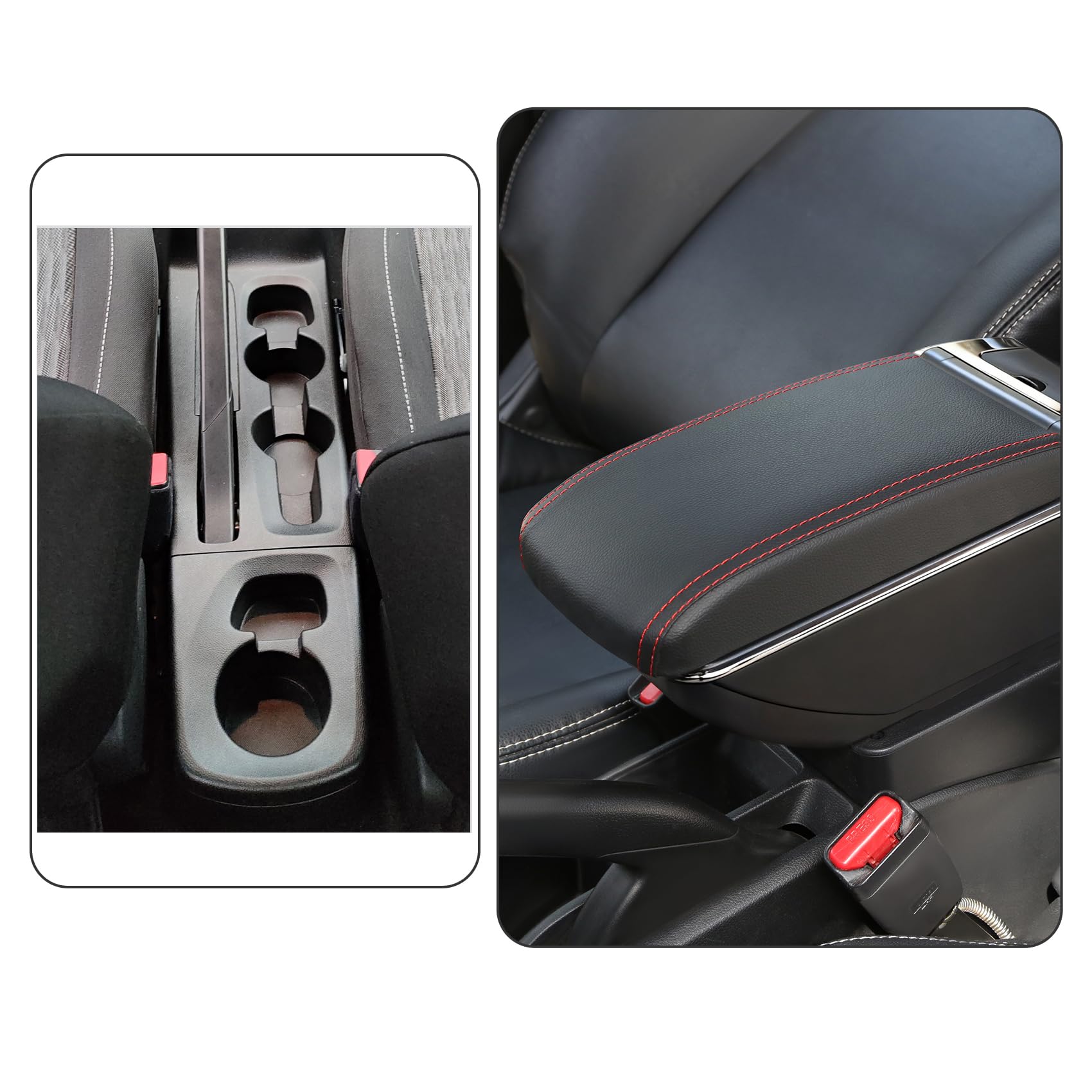 YJYWZH per Opel Corsa F 2020-2025 Braccioli a Doppio Strato Grande Contenitore con Portabevande
