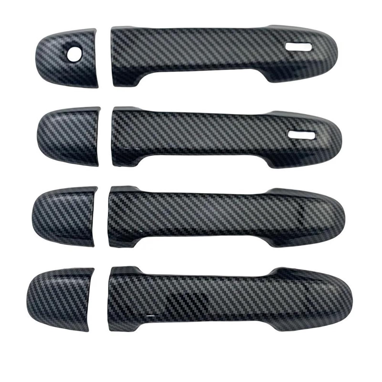 YSDSLS Door Handle Cover Exterior Parts Car Decoration for Toyota for Yaris for Vitz 2012-2019(Carbon 2 Smart)