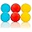 IMPRESA Squishy Stress Balls - Festive Calm Holiday Stocking Stuffer & Fidget Toys - Tear-Resistant Fidgets for Classroom - Pack of 6, Multicolor