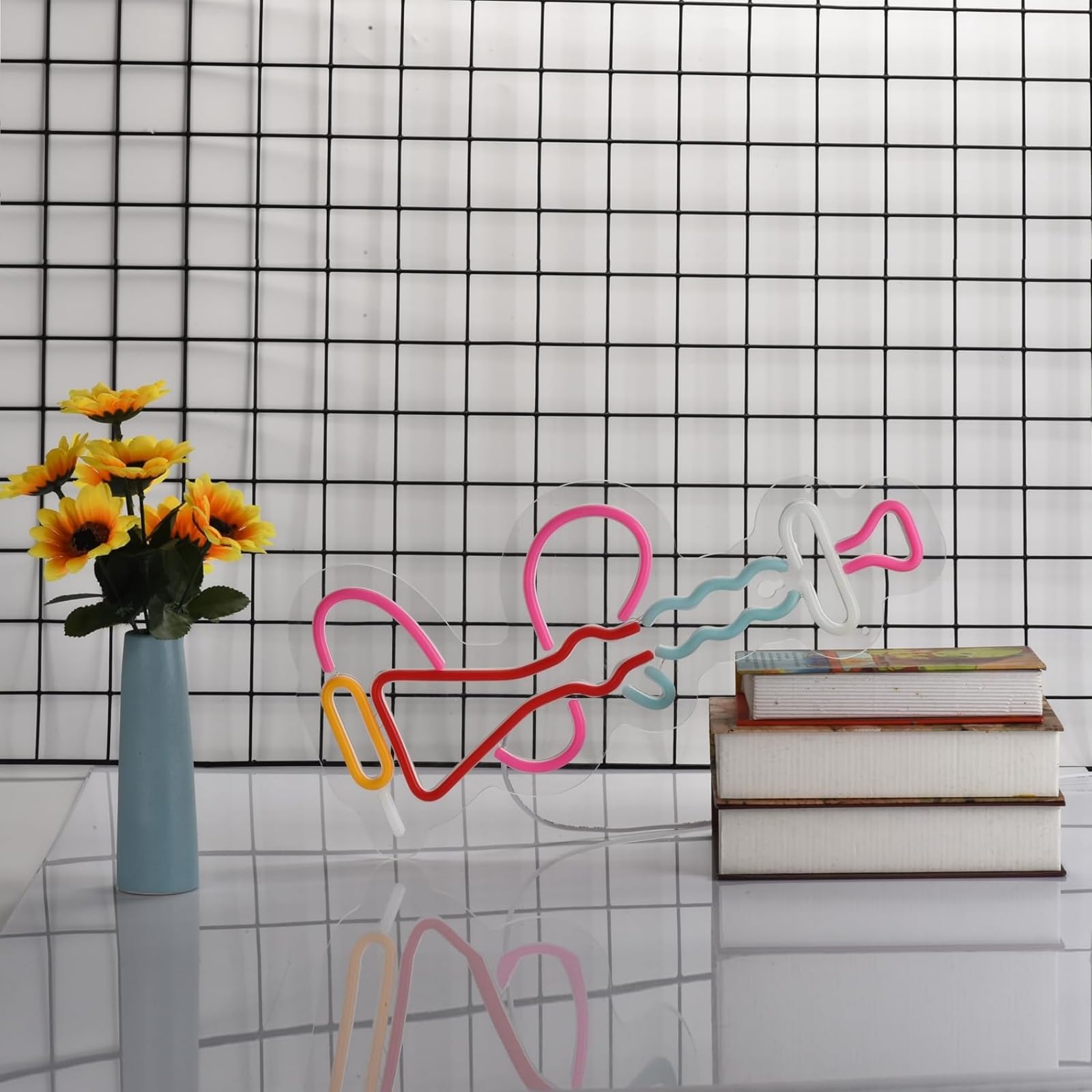 Lampada decorativa acrilica dimmabile lampada a LED al neon illumina il segno per la camera da letto Salone Bar Cucina Festa Wedding Art Wall Decor