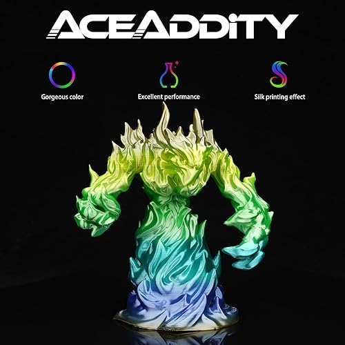 Miniatura 8 de Magic PLA - Filamento de impresora 3D de ácido poliláctico (PLA), precisión dimensional de 0.001 in, carrete de 2.2 lbs, 0.069 in (azul)