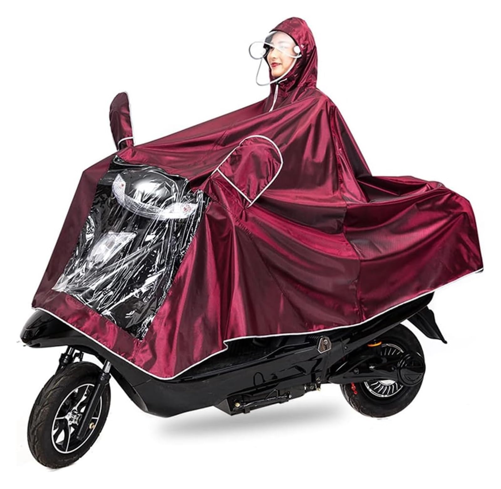 Rowerowe podróżne wodoodporne ponczo wielokrotnego Uniseks dla dorosłych poncho przeciwdeszczowe na zewnątrz rower Ebike motocykl skuter kurtka rowerowa płaszcz przeciwdeszczowy peleryna z kapturem