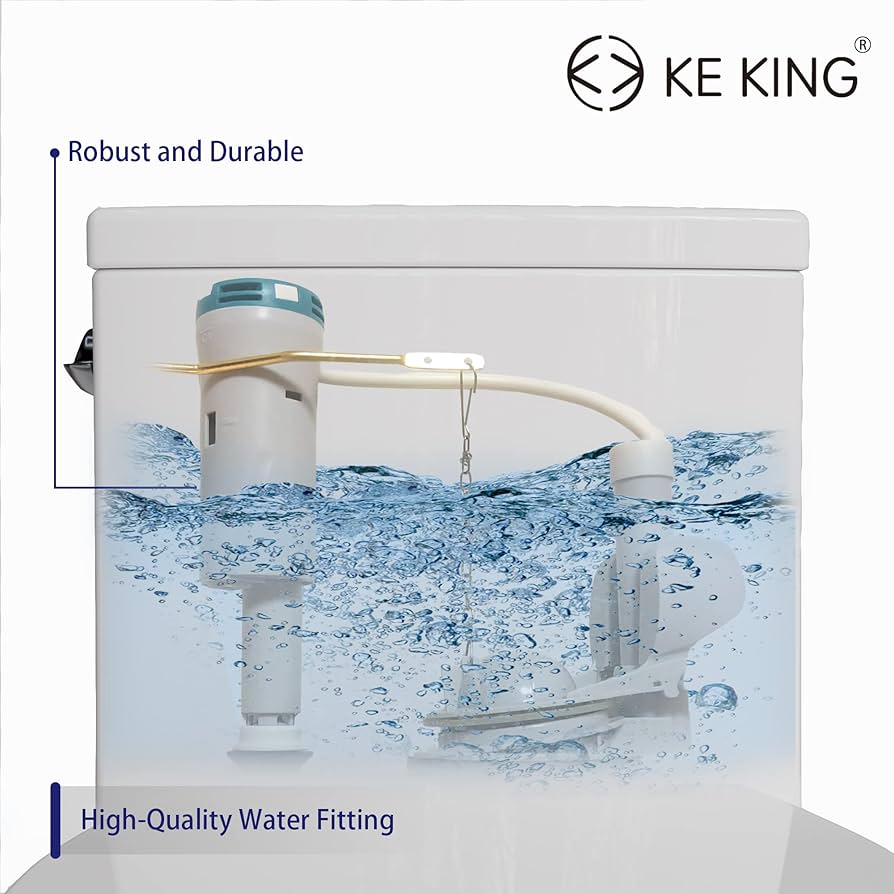 おうーし One Piece Toilet with Powerful Flush, Compact Toilet