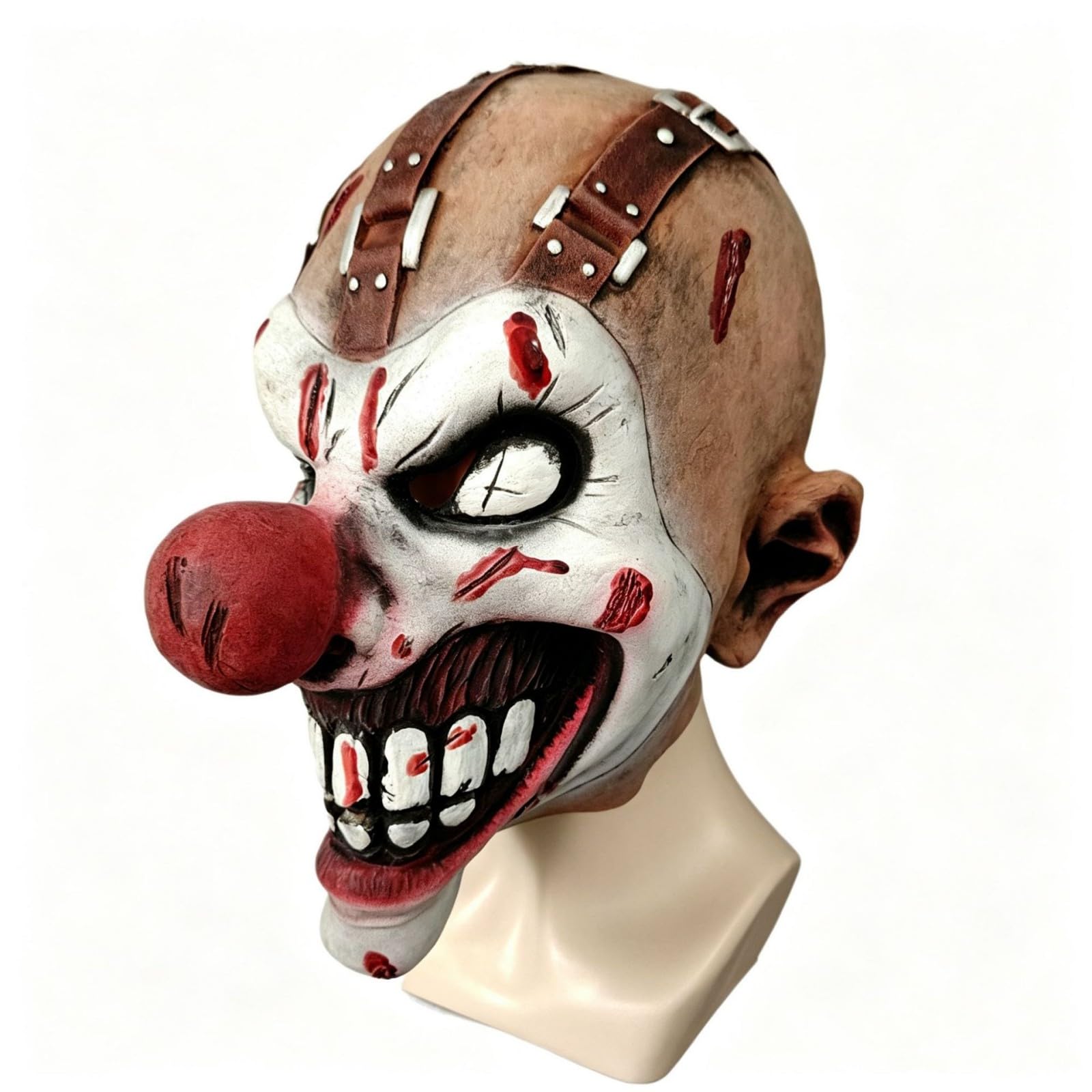 APGLSXY Scary Headgear Attract Attention Terrifying Halloween Clown Latex for Costume Parties and Horror Show Cosplay
