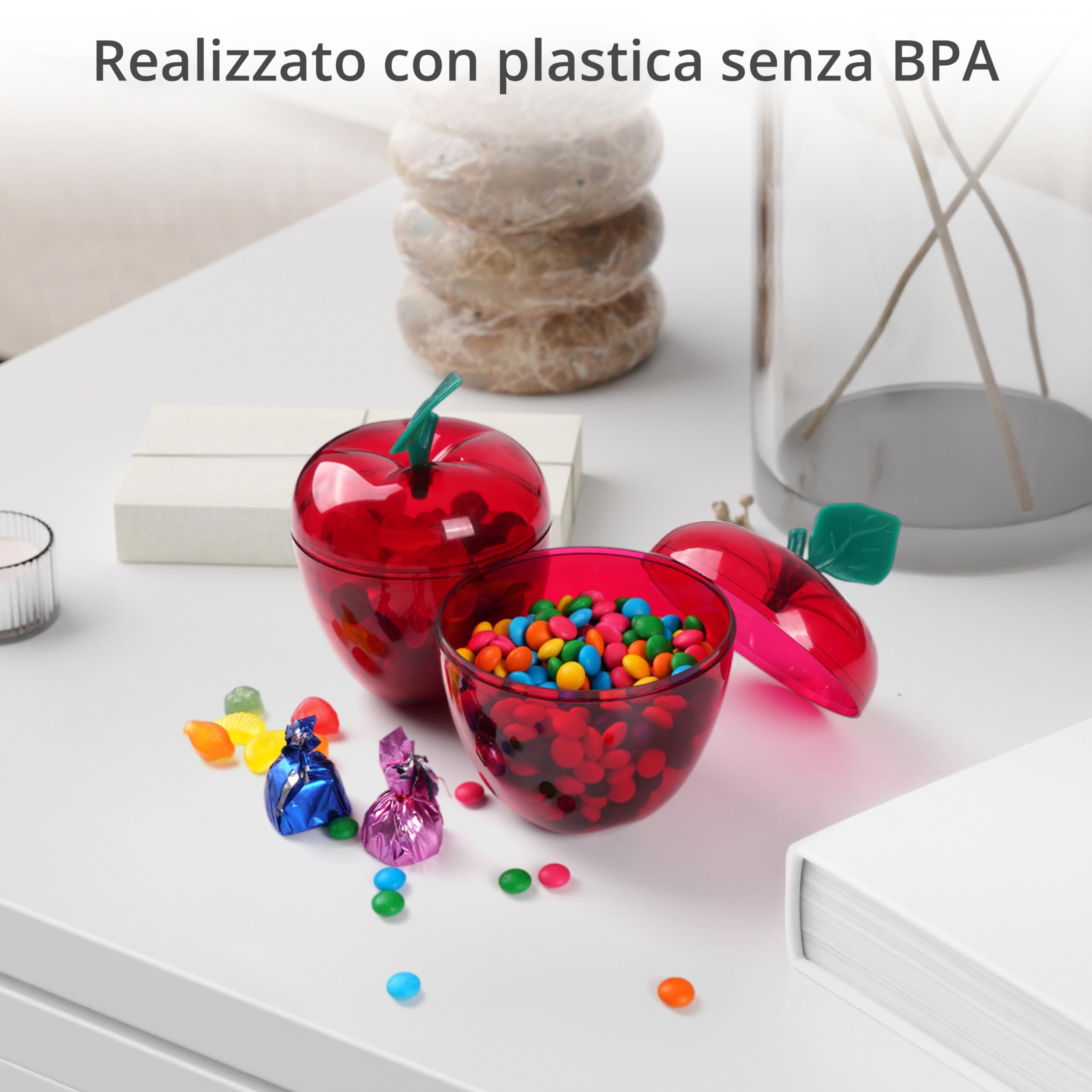 MineSign Confezione da 3 contenitori per snack con 12