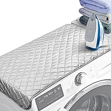 Portable Ironing Mat Blanket, Small Ironing Board Alternative, Heat Resistant Iron Pad for Tabletop, Dryer Covers for The Top, Travel-Friendly Iron Mat, 31" X 18"