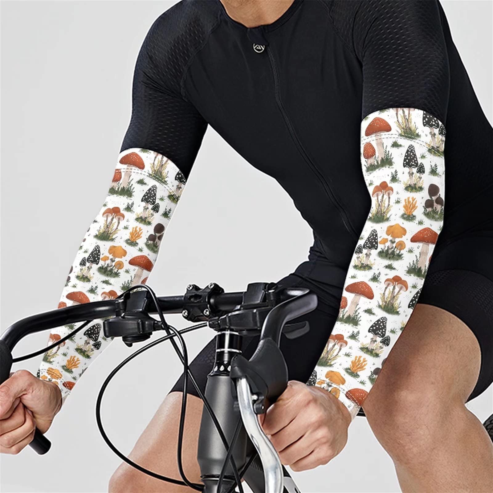Biyejit Mangas de brazo Protección solar UV Enfriamiento para conducir Ciclismo Golf Pesca