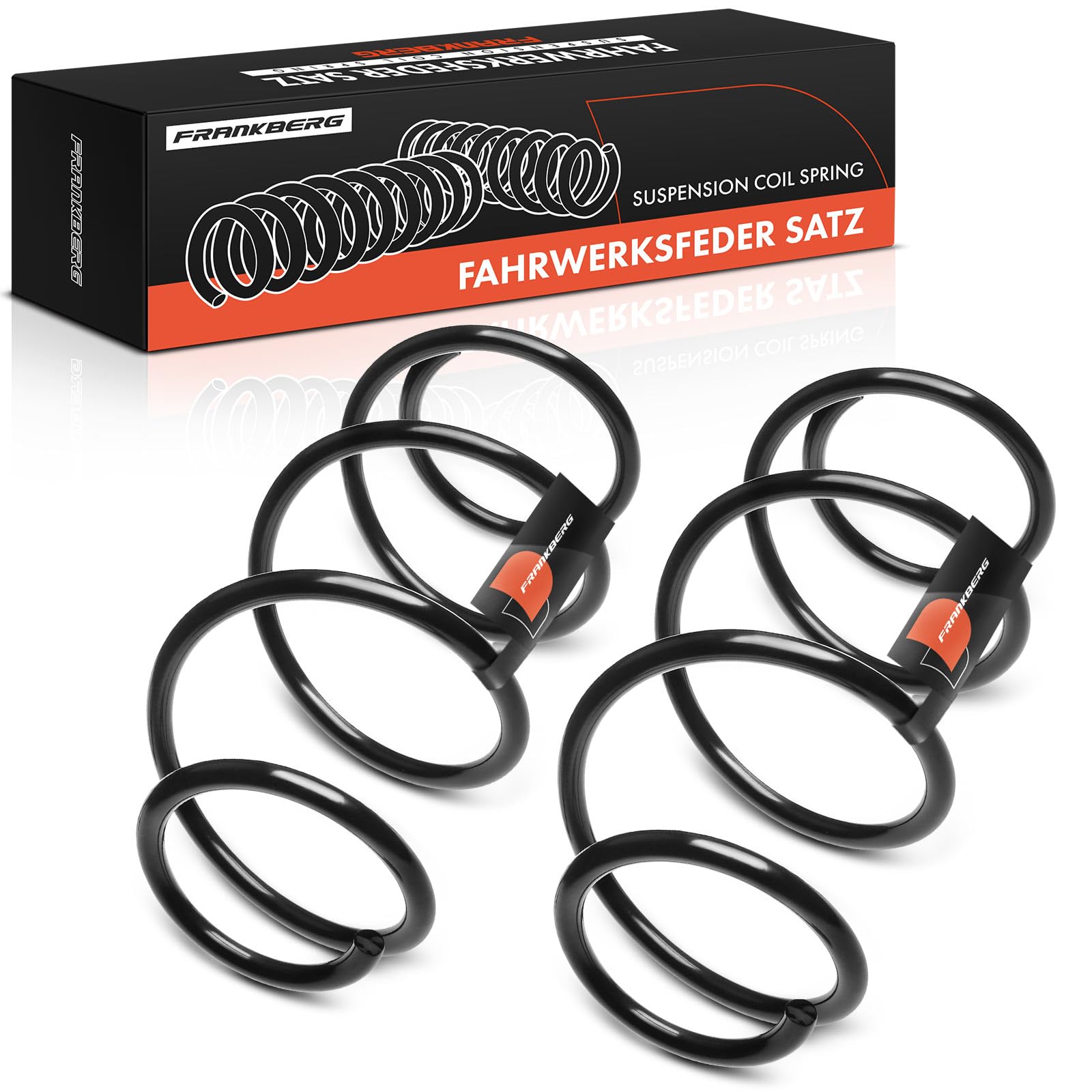 Frankberg 2 ressorts de suspension pour essieu avant 8200127287 | Compatible avec: Mode/Grand Mode F/JP0, Clio III BR0/1 CR0/1, Clio III Grandtour KR0/1