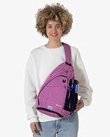 WATERFLY Vízálló Lila Egyvállas Hátizsák - Állítható Pánttal Túrázáshoz, Kerékpározáshoz, Utazáshoz - Unisex Nylon Crossbody Táska 2