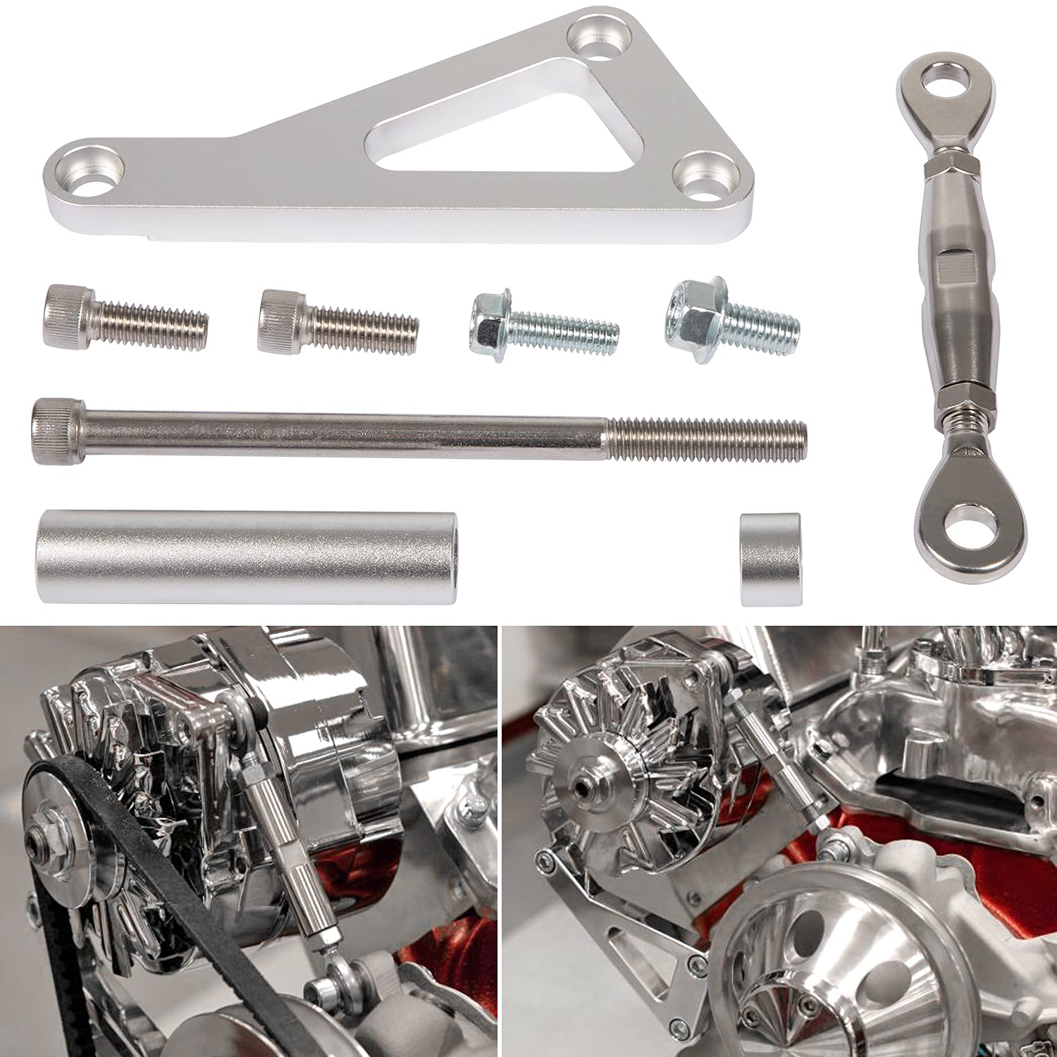 Buy 551411 Alternator Bracket Adjustable LWP SBC Billet for Small Block