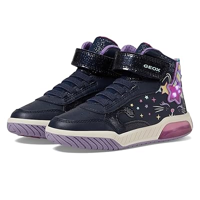Geox Kids Inek Girl 9 (Toddler/Little Kid/Big Kid) Girls Shoes Navy/