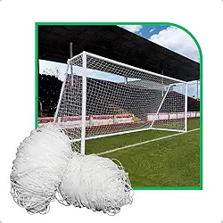 Par Rede de Futebol de Campo Tradicional Standart Fio 2mm