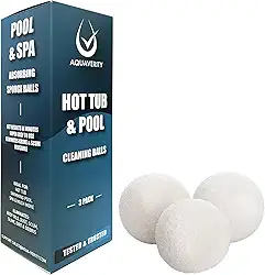 Bolas absorventes de espuma de hidromassagem - Bolas flutuantes eficazes de 7,6 cm para spas, banheiras de hidromassagem, piscinas para remover óleo e espuma - Acessórios fáceis de usar