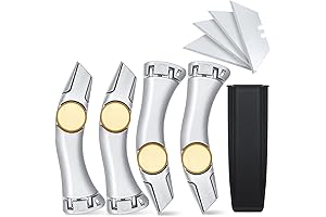 4-Pack Roofing Knife Set with Heavy-Duty Fixed Blades