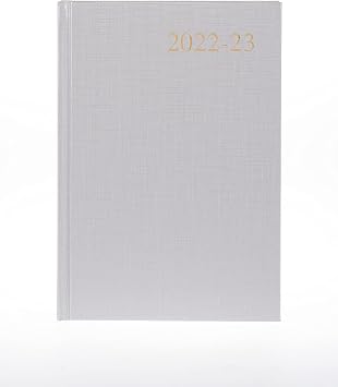 Collins Essential A5 Week to View 2022-23 Academic Mid-Year Diary Journal - Silver, A5 210 x 148, ESSA53M.48-2223