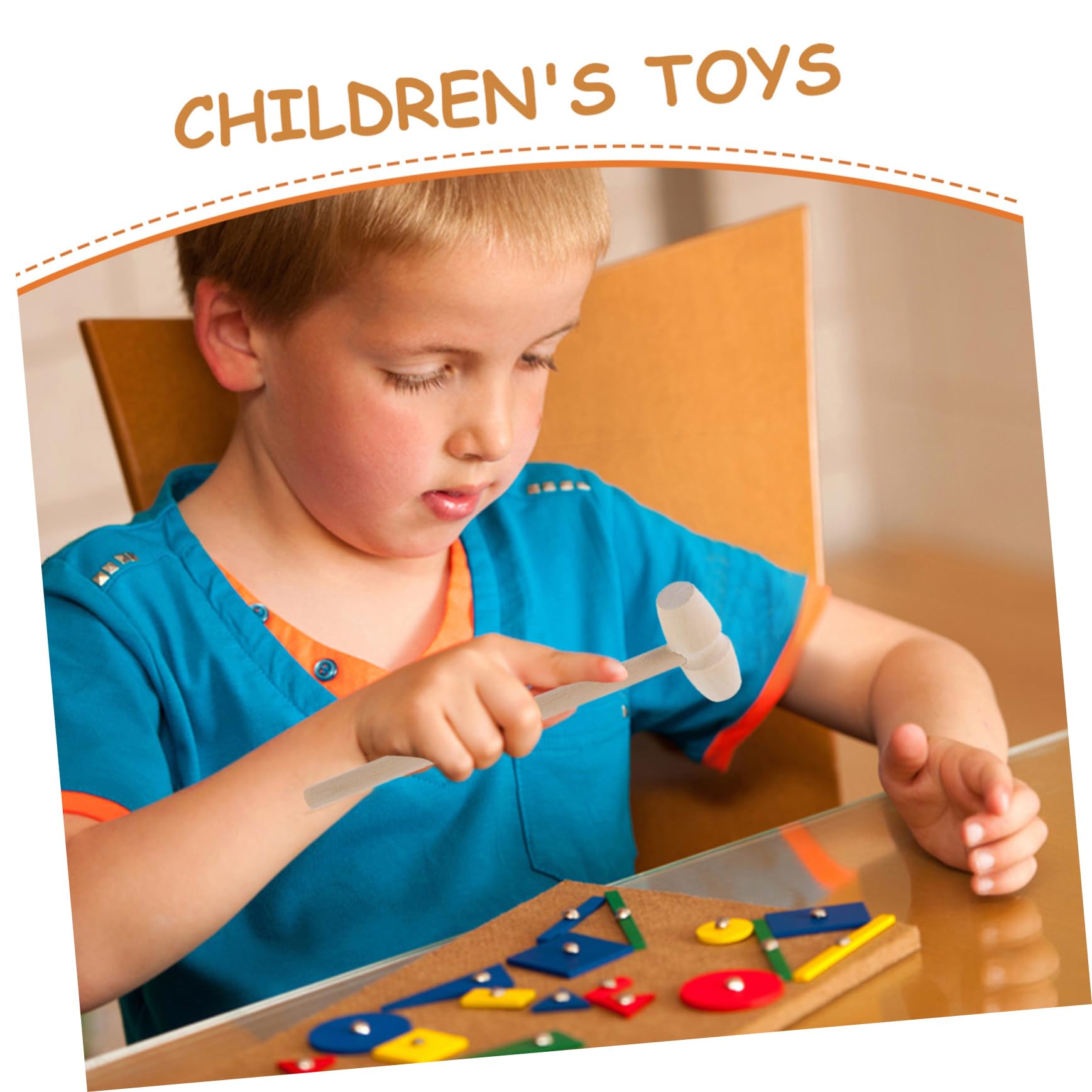 JOINPAYA Marteau à Fruits De Mer Bois Maillet à Crabe Pour Garçon Fille Jouets Créatifs Marteau à Gâteau Mini-Marteau