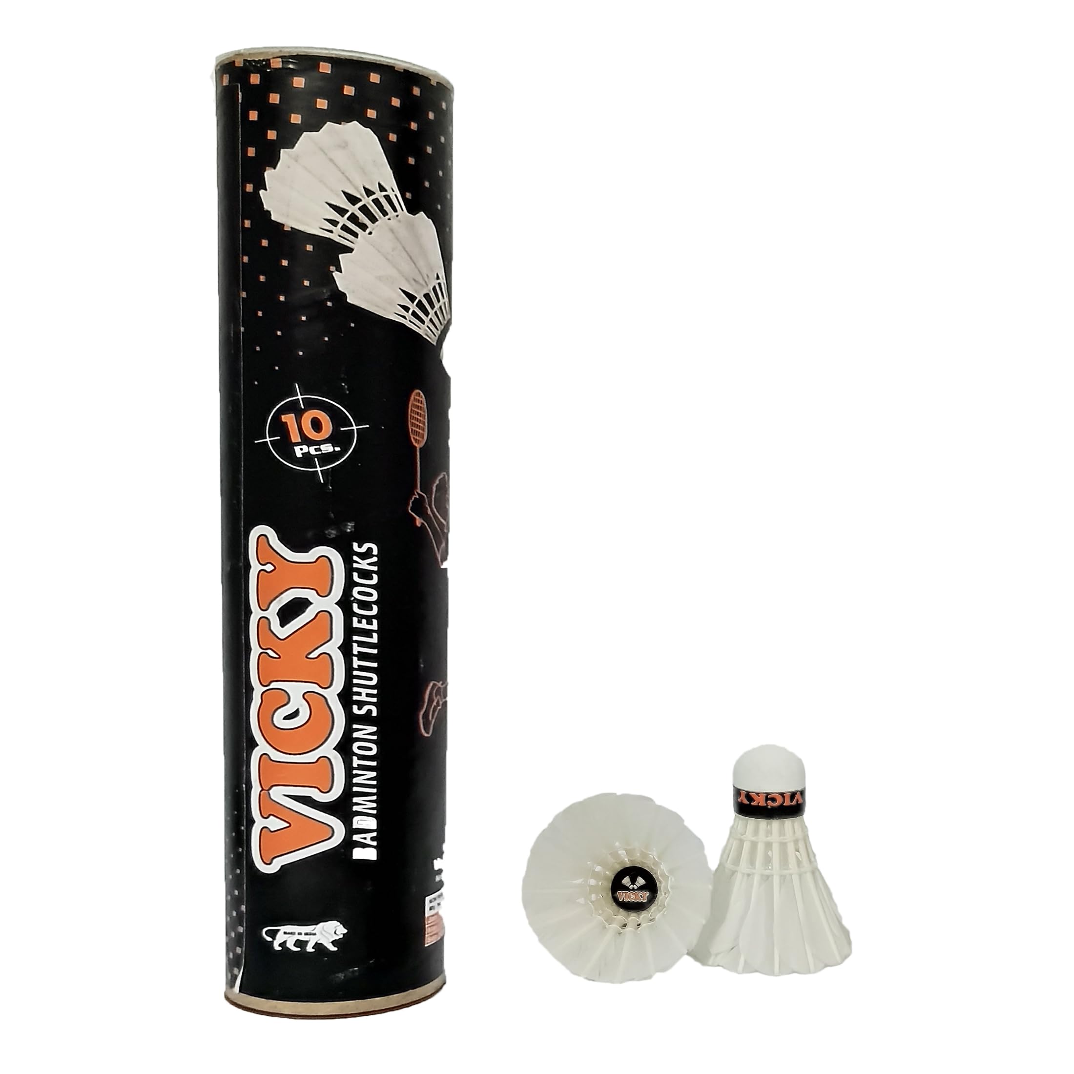 Vicky Badminton Shuttlecock Feather, Pack of 10 (White) (B0CKL54HM7) Amazon Price History, Amazon Price Tracker