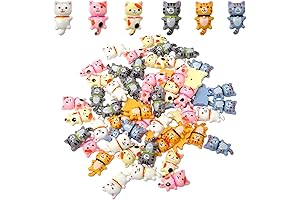 Adorable Mini Resin Cat Charms for Creative Embellishments