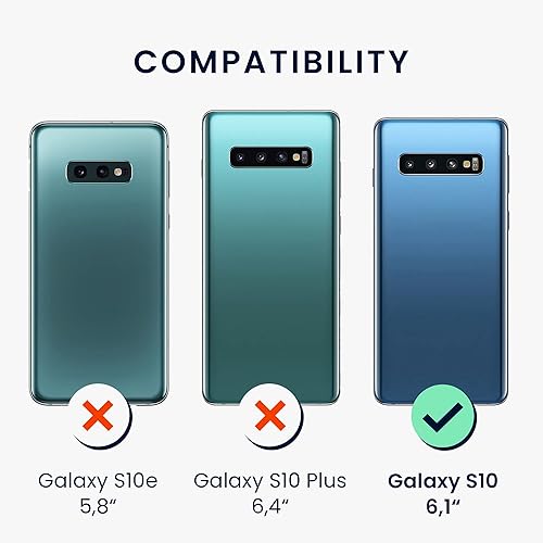 Miniatura 6 de kwmobile Funda Compatible con Samsung Galaxy S10 - Funda de Teléfono de Silicona TPU con Acabado Suave - Verde Bosque
